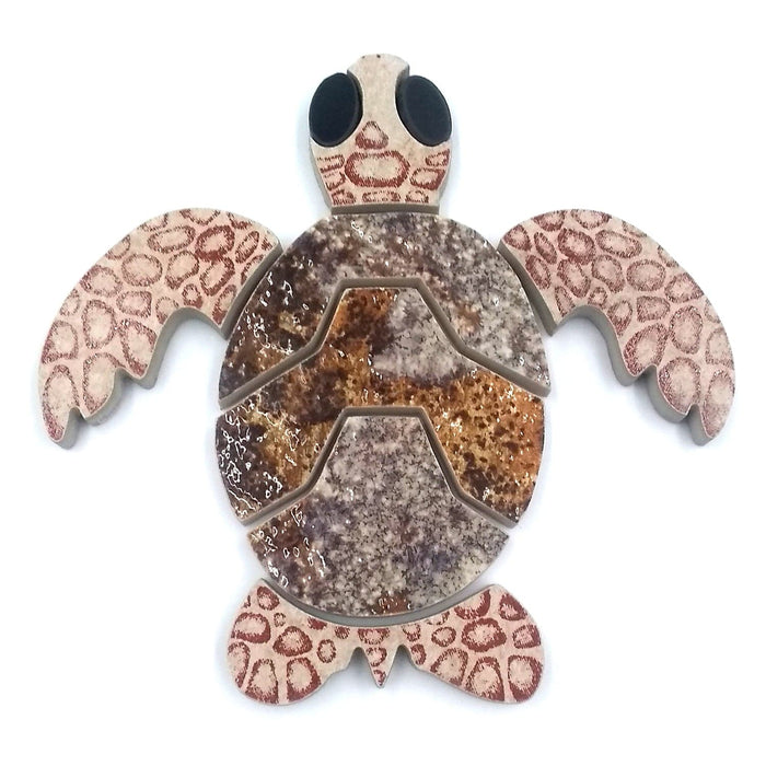 Aquatic Custom Tile 6" Brown Sea Turtle Porcelain Swimming Pool Mosaic