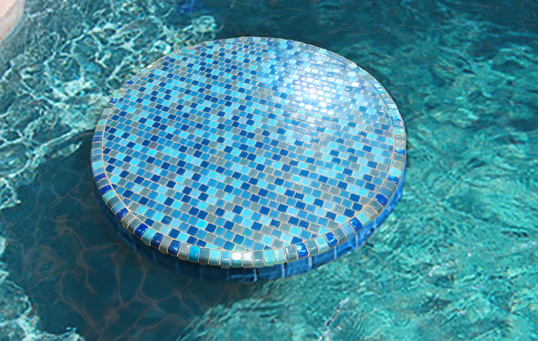 Aquatic Custom Tile Bar Stool and Table Top Tile — PoolTileDirect.com